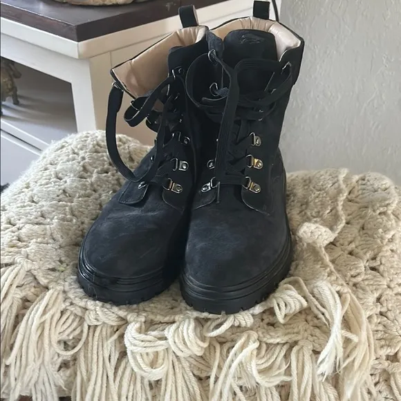 J. Jill Black Lace Up Boots