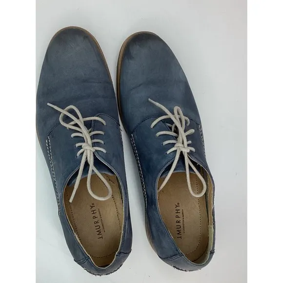 J. Johnston Murphy 59-1787 Mens Sz 9.5 Oxford Derby Dress Shoes Suede Leather
