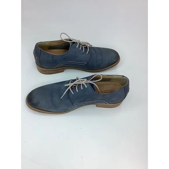 J. Johnston Murphy 59-1787 Mens Sz 9.5 Oxford Derby Dress Shoes Suede Leather