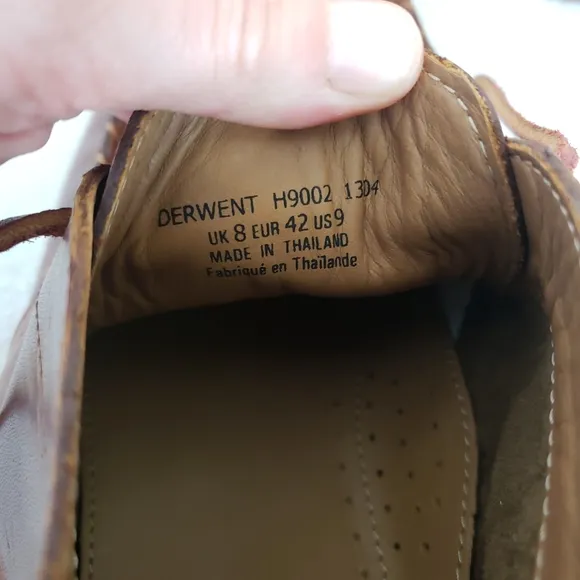 J Shoes Derwent Men's Dark Brown Leather Moccasin Boots 9