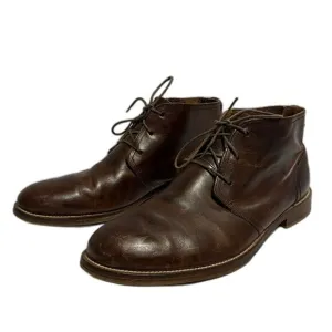 J. Shoes Monarch Plus Mens Brown Leather Lace Up Chukka Boots Size 11