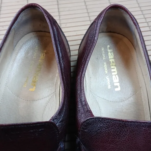 Jarman Men Dress Shoes with Super Soft Genuine Kidskin Uppers Size 9EEE Burgundy
