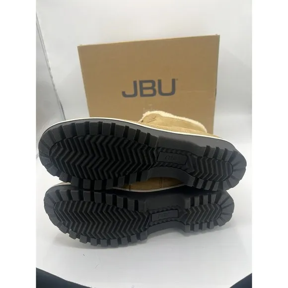 JBU Redrock Ankle Boots Tan Memory Foam Footbed Women’s 8.5 M Water Resistant