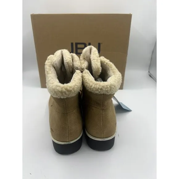 JBU Redrock Ankle Boots Tan Memory Foam Footbed Women’s 8.5 M Water Resistant