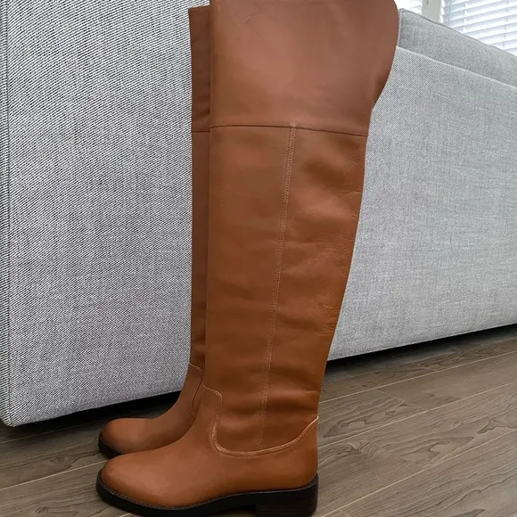 J.Crew Leather Over-The-Knee Riding Boots 👢