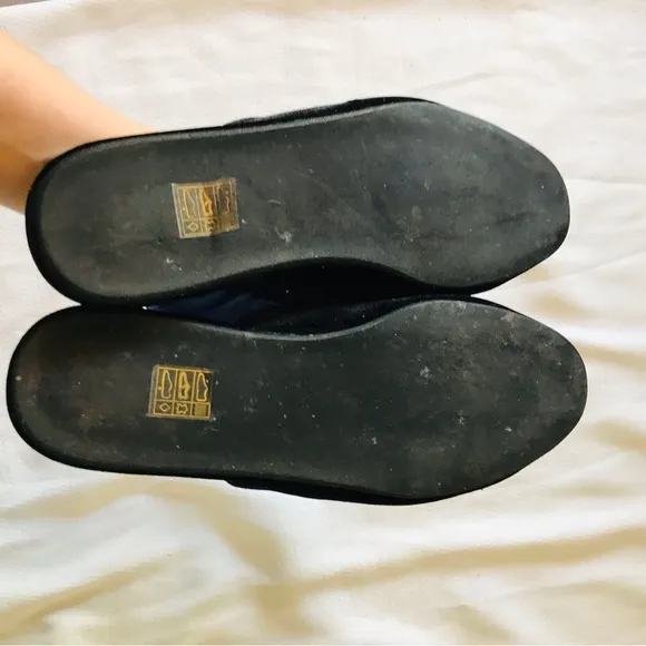 J.crew velvet Black Women's Slip-On Shoes