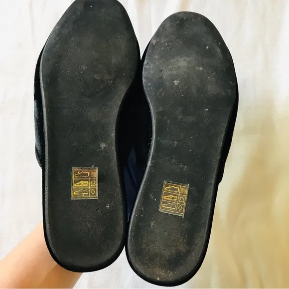 J.crew velvet Black Women's Slip-On Shoes