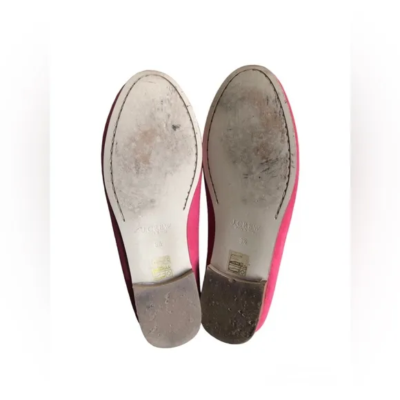 J.Crew Women’s loafers Soft Pink Suede Shoes Size 9.5