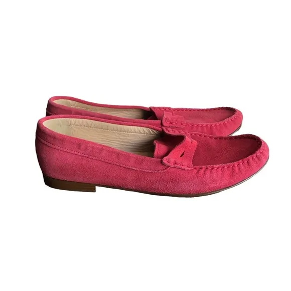 J.Crew Women’s loafers Soft Pink Suede Shoes Size 9.5