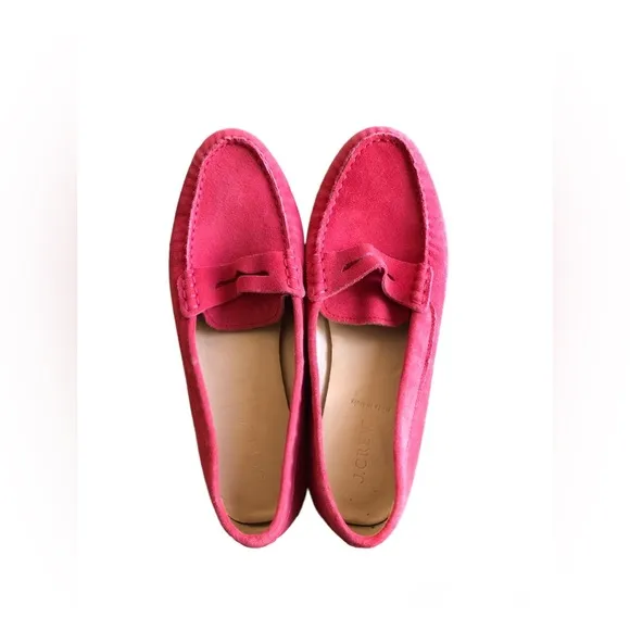J.Crew Women’s loafers Soft Pink Suede Shoes Size 9.5
