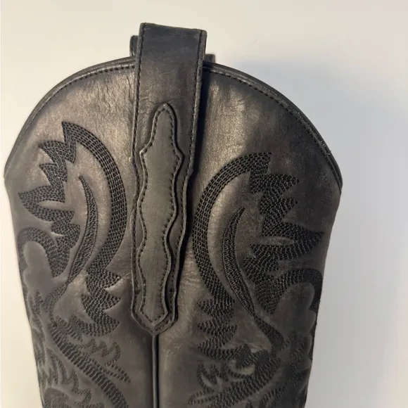 Jeffrey Campbell Dagget Black Western Cowboy Boots 7.5