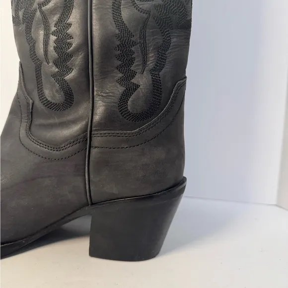 Jeffrey Campbell Dagget Black Western Cowboy Boots 7.5