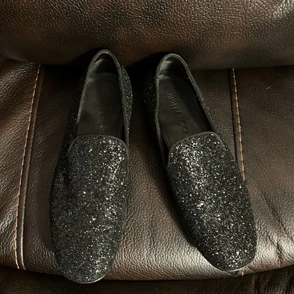 Jimmy choo men’s glitter loafers moccasins