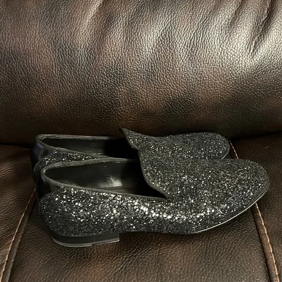 Jimmy choo men’s glitter loafers moccasins