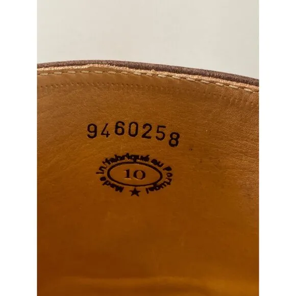 John Fluevog ADRIAN HEIDI Brown Leather Tall Boots With Buckles W's 10