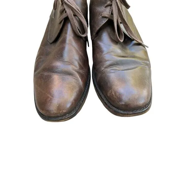 John Varvatos Oxford Darby Lace up‎ Dress Shoe Men's Brown, Size 9
