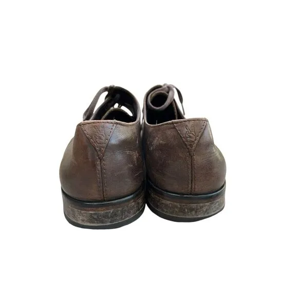 John Varvatos Oxford Darby Lace up‎ Dress Shoe Men's Brown, Size 9