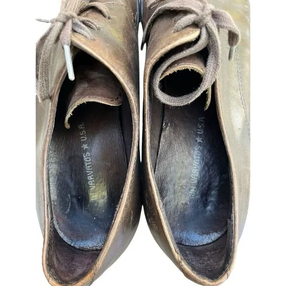 John Varvatos Oxford Darby Lace up‎ Dress Shoe Men's Brown, Size 9