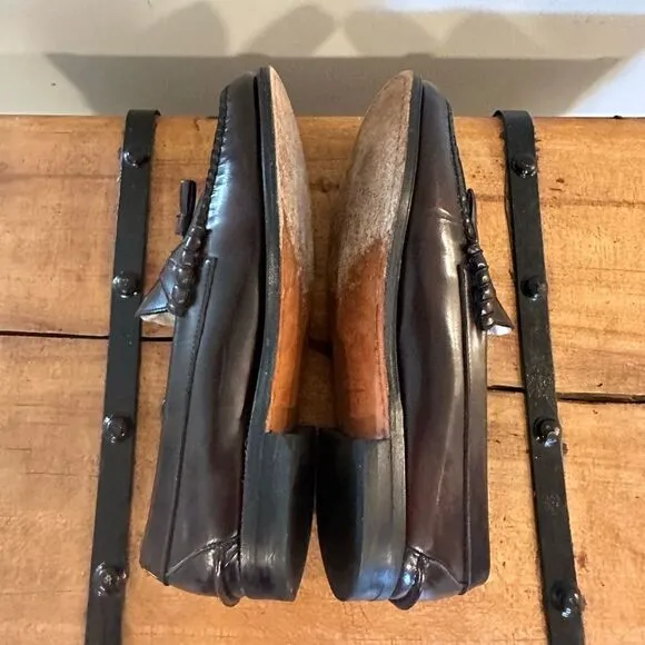 Johnston &amp; Murphy Dress shoes Tassel Burgandy size 8 D