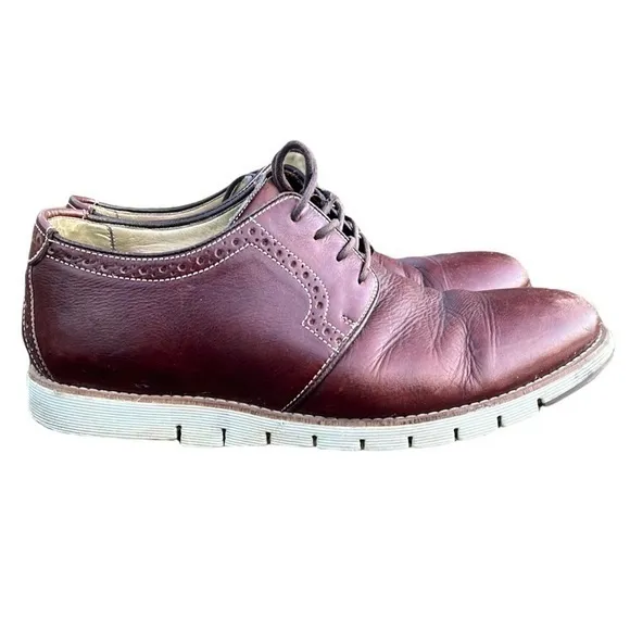 Johnston &amp; Murphy Holden Mahogany Brown comfort casual dress oxford lace up
