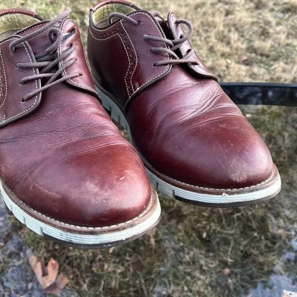 Johnston &amp; Murphy Holden Mahogany Brown comfort casual dress oxford lace up