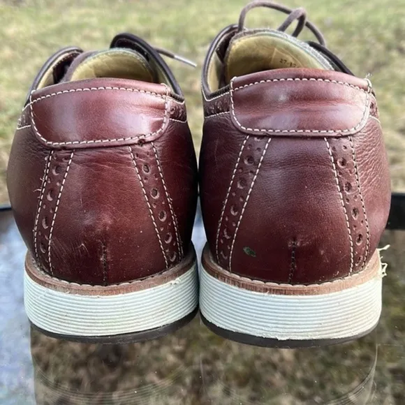 Johnston &amp; Murphy Holden Mahogany Brown comfort casual dress oxford lace up