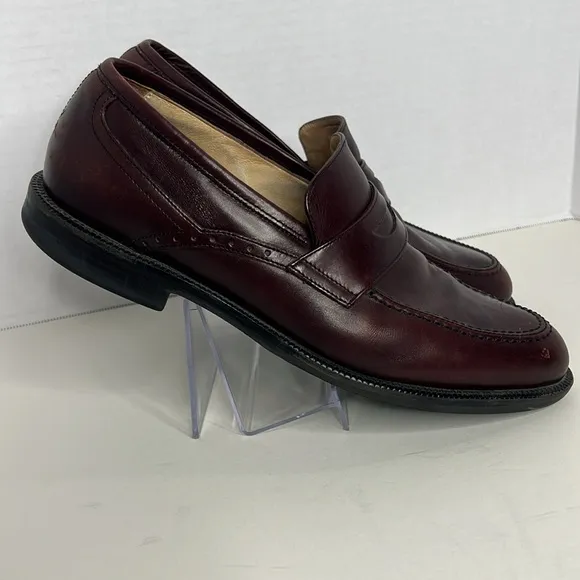 Johnston &amp; Murphy Men’s Shoes Signature Series Penny Loafers Sheepskin 8.5