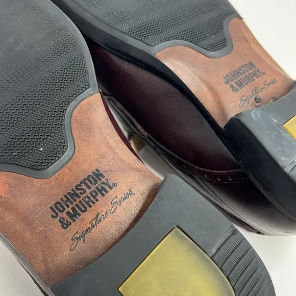 Johnston &amp; Murphy Men’s Shoes Signature Series Penny Loafers Sheepskin 8.5