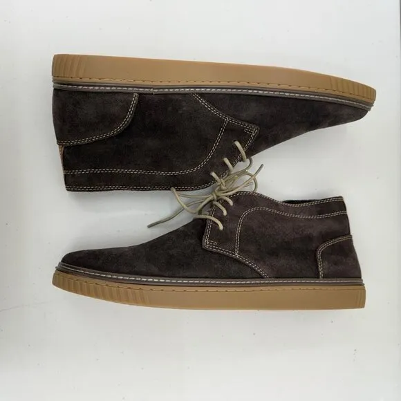 Johnston &amp; Murphy Wallace Brown Suede Chukka Boots Shoes 25-2350 Mens size 13 M