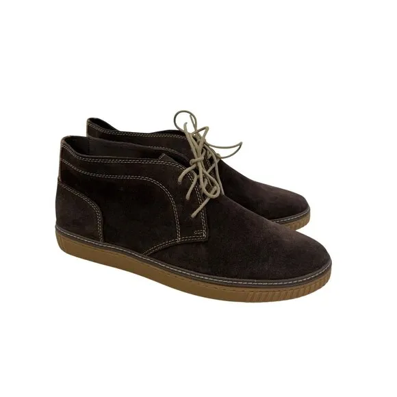 Johnston &amp; Murphy Wallace Brown Suede Chukka Boots Shoes 25-2350 Mens size 13 M