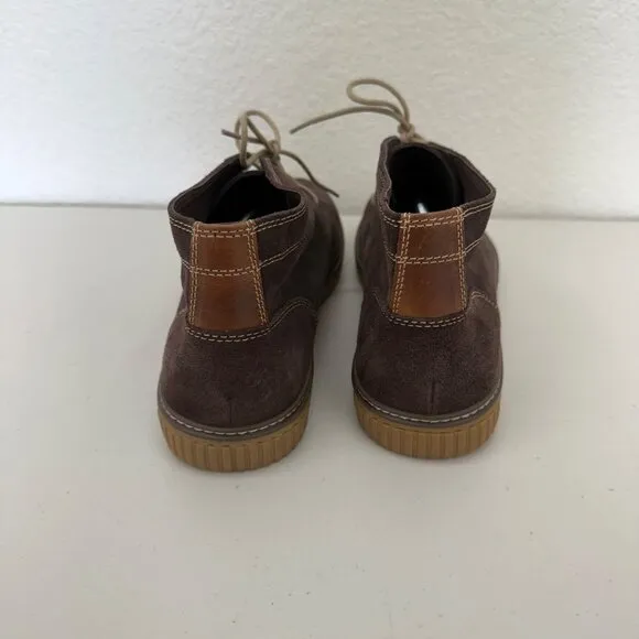 Johnston &amp; Murphy Wallace Brown Suede Chukka Boots Shoes 25-2350 Mens size 13 M