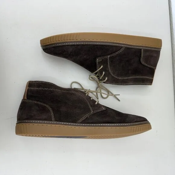 Johnston &amp; Murphy Wallace Brown Suede Chukka Boots Shoes 25-2350 Mens size 13 M