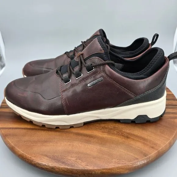 Johnston &amp; Murphy XC4 Shoes Men's 11 M Brown Leather Lace Up Waterproof Sneakers