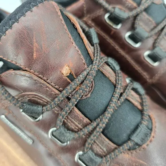 Johnston &amp; Murphy XC4 Shoes Men's 11 M Brown Leather Lace Up Waterproof Sneakers