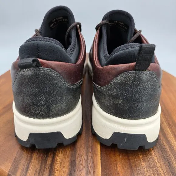 Johnston &amp; Murphy XC4 Shoes Men's 11 M Brown Leather Lace Up Waterproof Sneakers