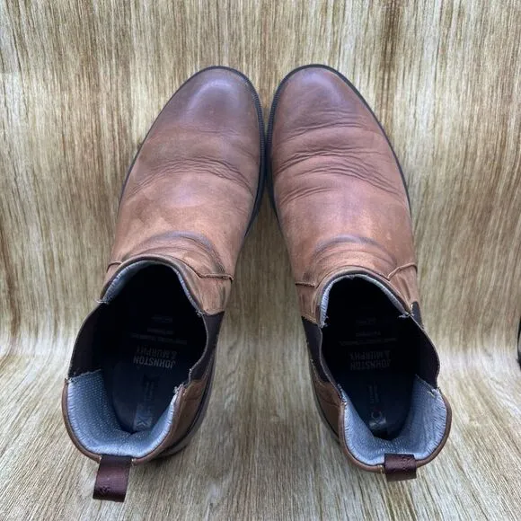 Johnston‎ &amp; Murphy XC4 Tanner Chelsea Boots Men's Size 11 M Brown Ankle Shoes