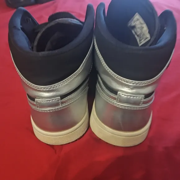 Jordan Athletic Shoes Black and Red