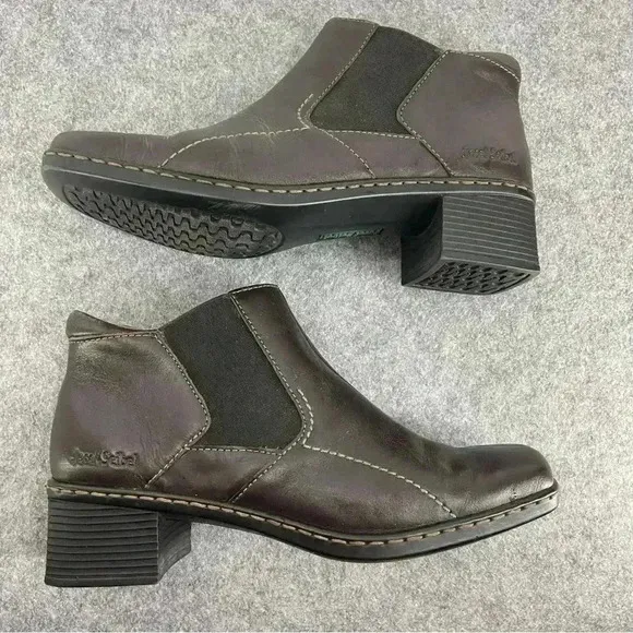 Josef Seibel Brown Leather Booties Ankle Boots Like New Women’s Size 38 or US7.5