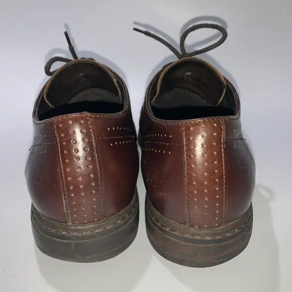 Josef Seibel Brown Leather Oxford Lace Up Dress Shoe 9US/41EU Extra Wide K