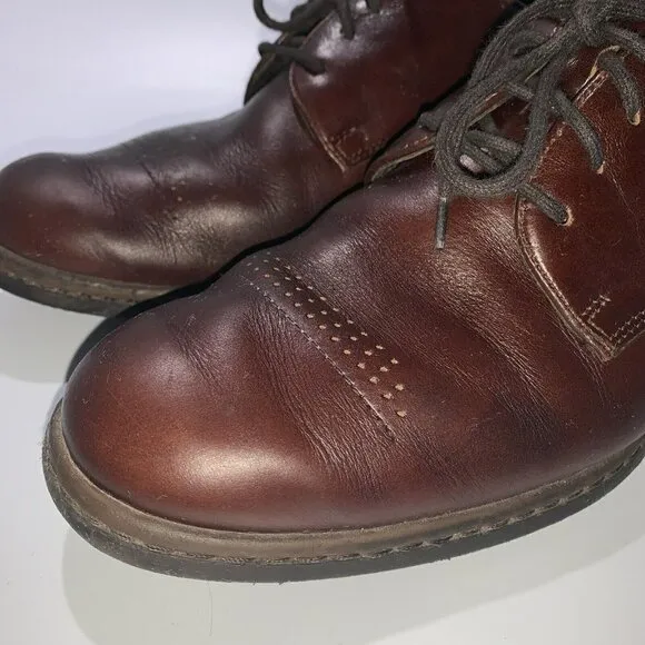 Josef Seibel Brown Leather Oxford Lace Up Dress Shoe 9US/41EU Extra Wide K