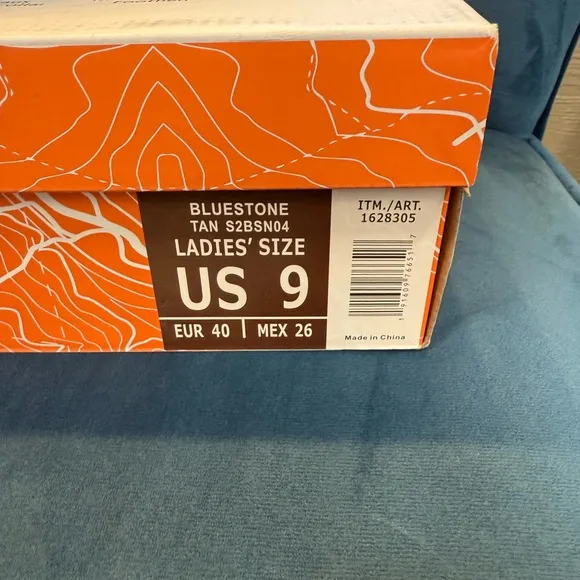 JSport Women's BLUESTONE Memory Foam Boots Shoes Size 9 M Tan lace up NEW