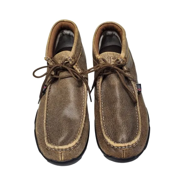 Justin Boots Driver Moc Men's Brown Shoes Size 11W