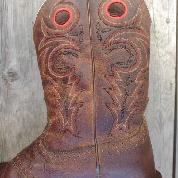 Justin Boots SV2534 Sagen Size 11 D Whiskey Buffalo Saddle Cowboy Western