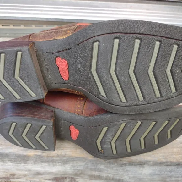Justin Boots SV2534 Sagen Size 11 D Whiskey Buffalo Saddle Cowboy Western
