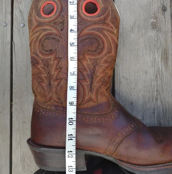 Justin Boots SV2534 Sagen Size 11 D Whiskey Buffalo Saddle Cowboy Western