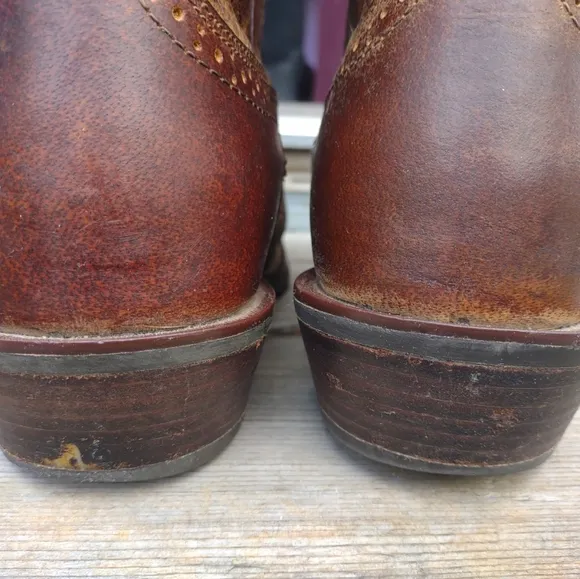 Justin Boots SV2534 Sagen Size 11 D Whiskey Buffalo Saddle Cowboy Western