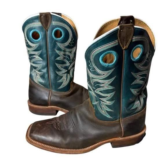 Justin DRENNAN 11&quot; WESTERN Boots 11.5D