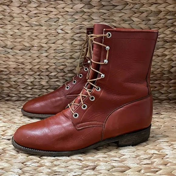 Justin Lace Up‎ Western boots VNTG