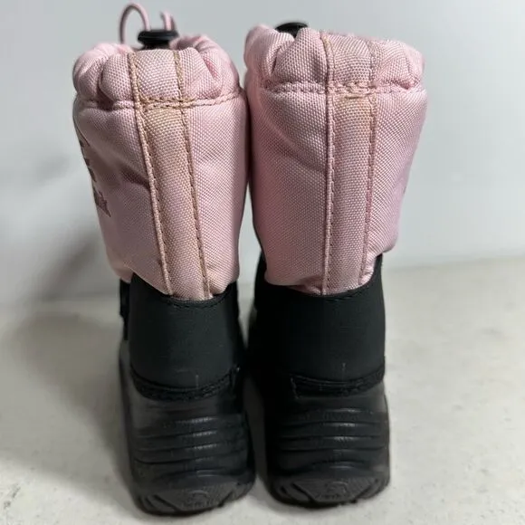 Kamik Rocket Light Pink Insultated Lined Winter Snow Rain Boots 10 Kids Youth