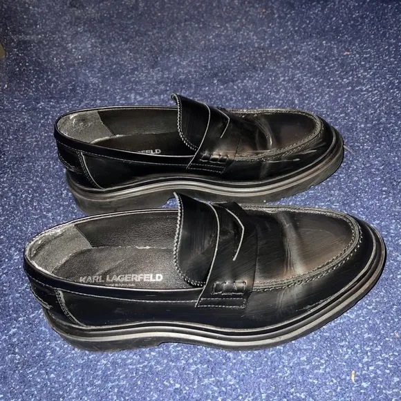 Karl Lagerfeld Black Men's High Loafer